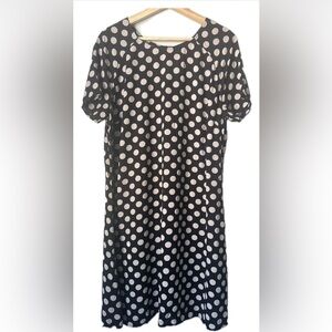 Polka Dot Black and White Dress